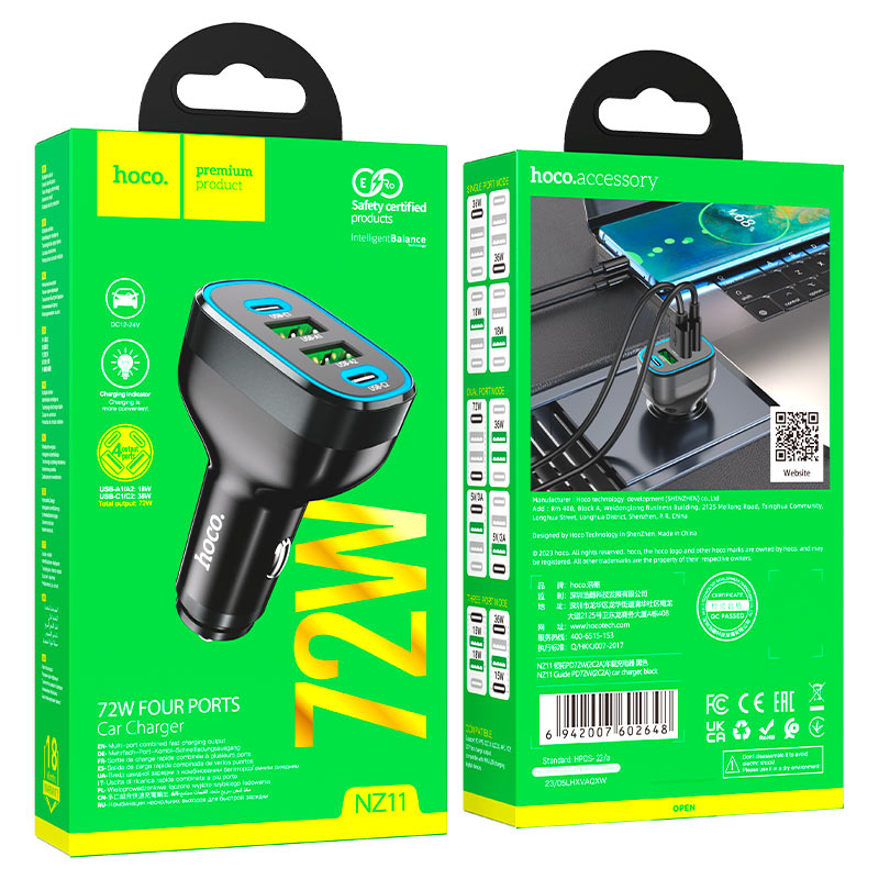 hoco-nz11-car-charger-packaging