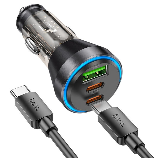 hoco-nz12d-60w-car-charger-set