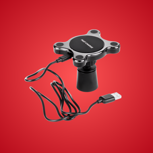 Qi Wireless Car Charger & Magnetic Phone Holder