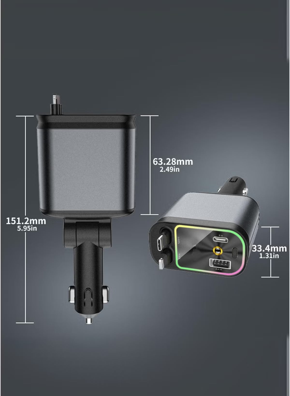 hoco-4-in-1-fast-charger-size