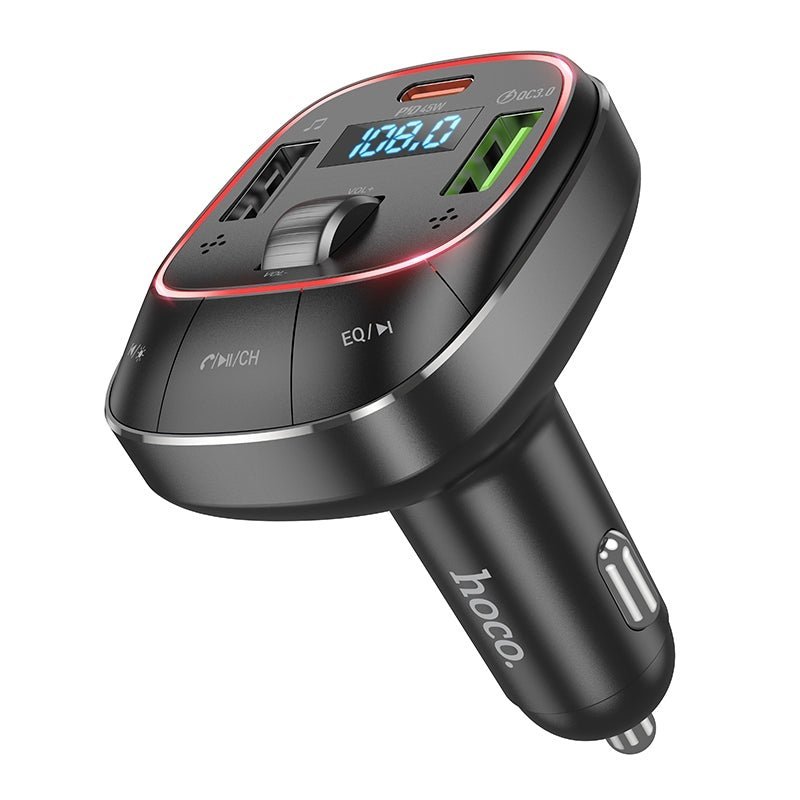 hoco-car-bt-fm-transmitter-e76-red-light