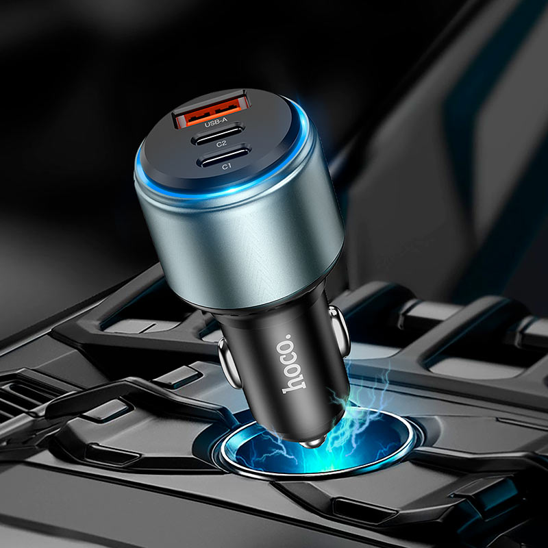 hoco-dual-type-c-car-charger