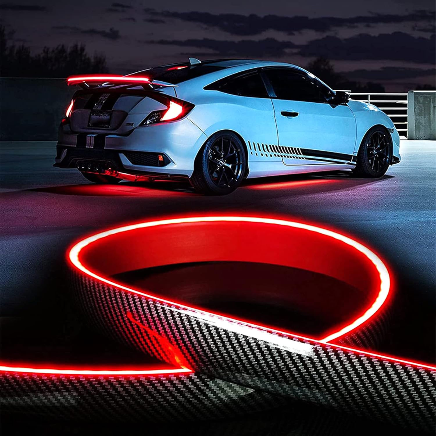 led-universal-kit- rear lip spoiler
